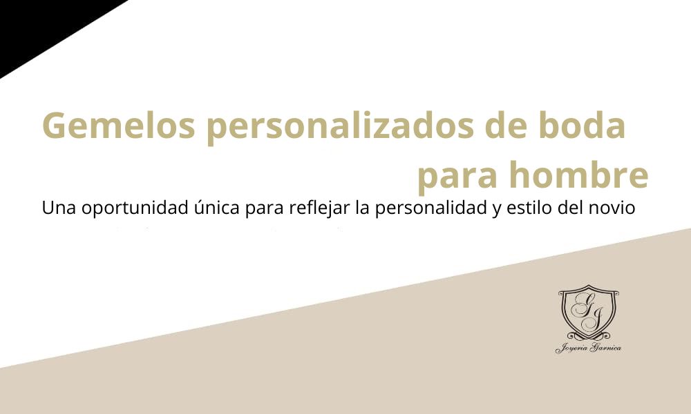 gemelos personalizados para hombre